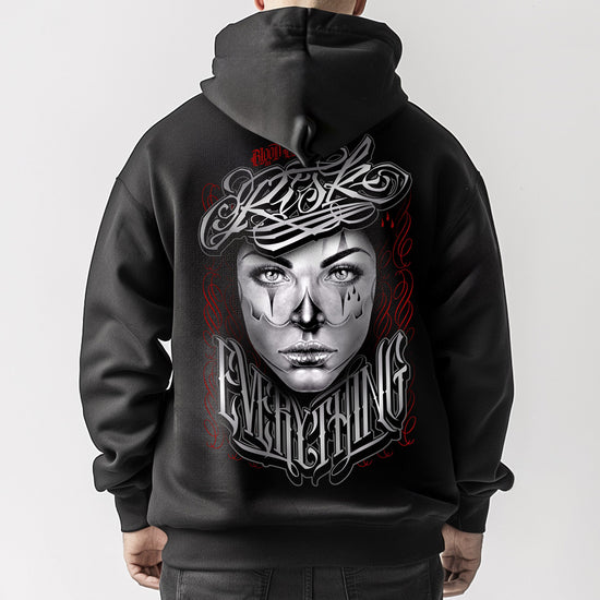 Risk Everything Hoodie Black
