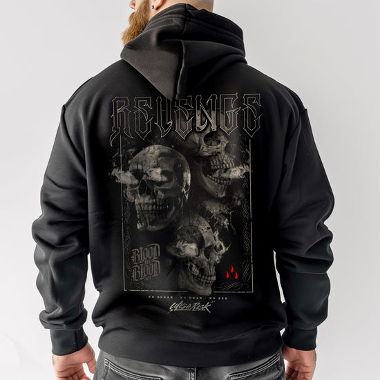 Revenge Skulls Zip Hoodie Black - Aneyone UG