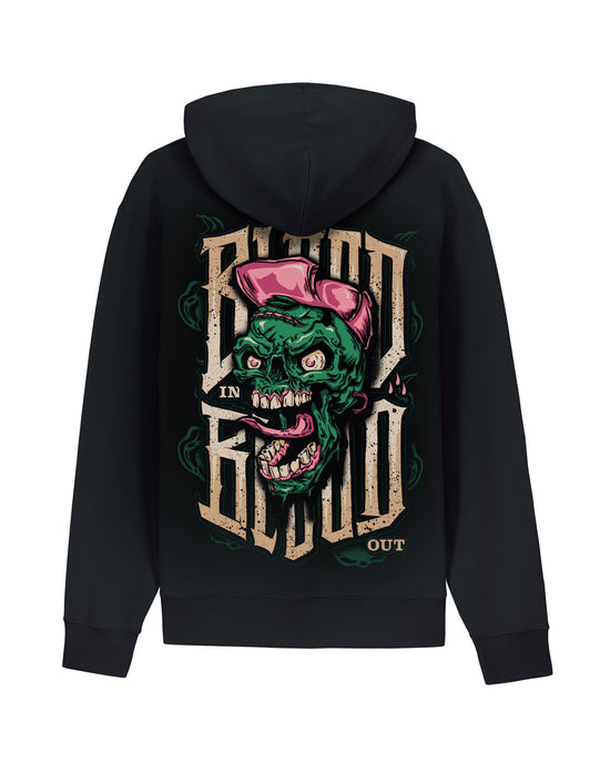 Skate Zombie Zip Hoodie Black - Aneyone UG