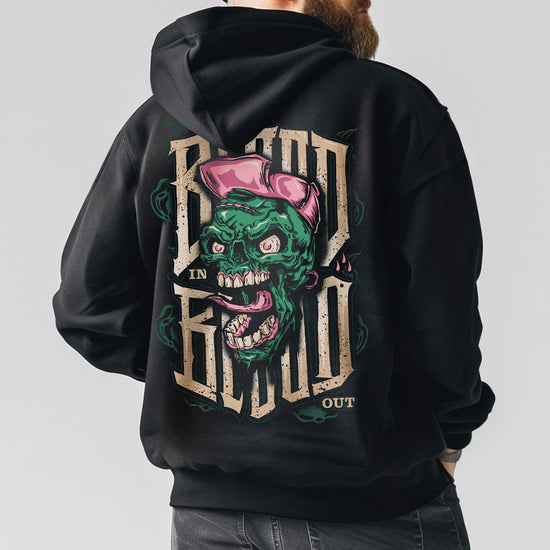 Skate Zombie Hoodie Black - Aneyone UG