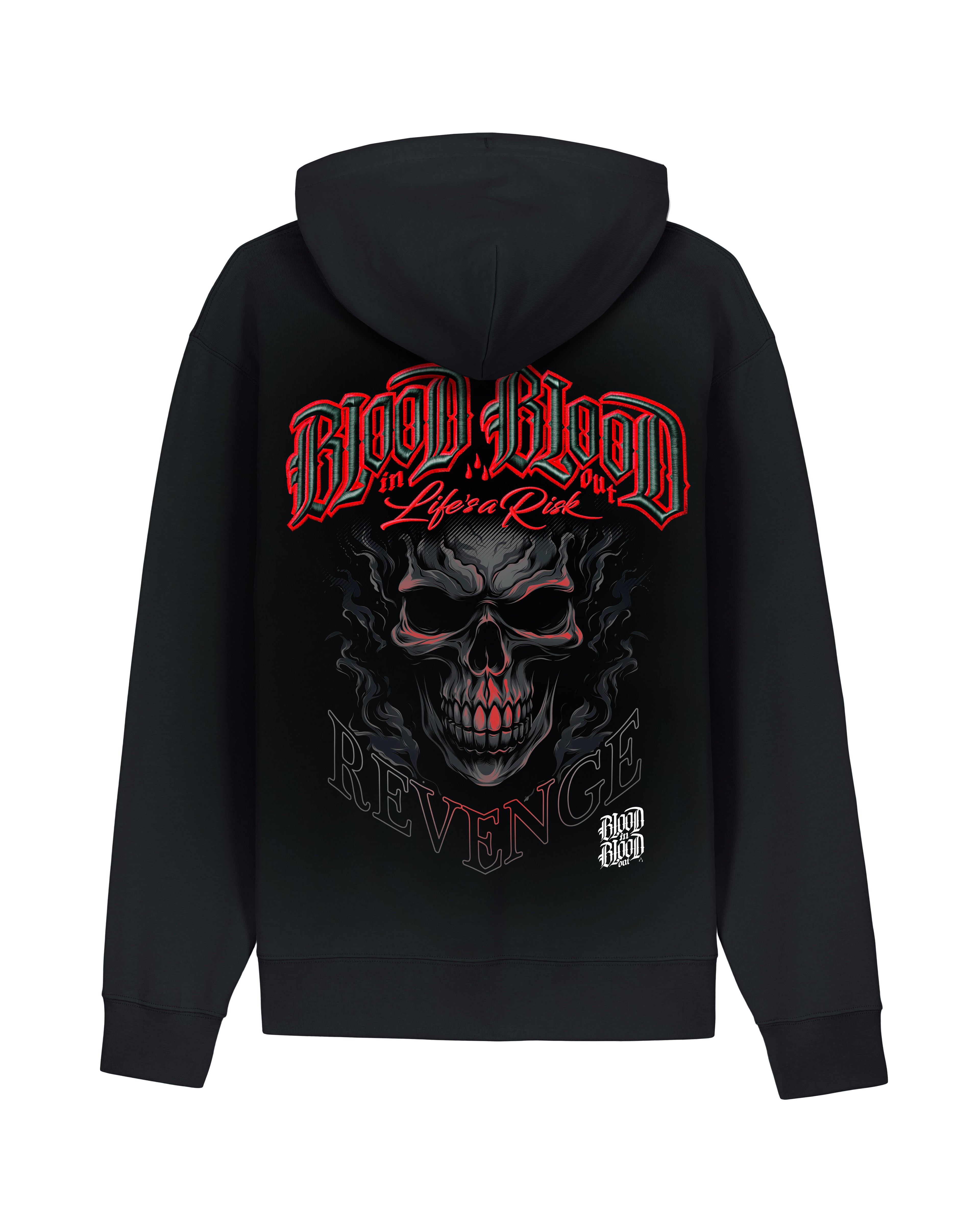 Dark Revenge Zip Hoodie Black - Aneyone UG