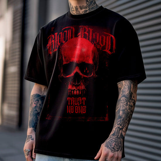Red Skull T-Shirt black - Aneyone UG