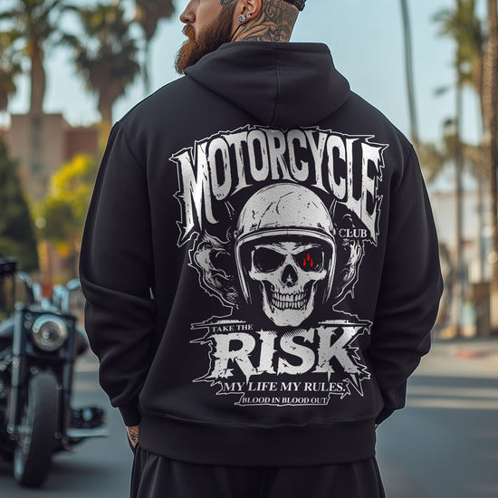 Motorcycle Hoodie Black