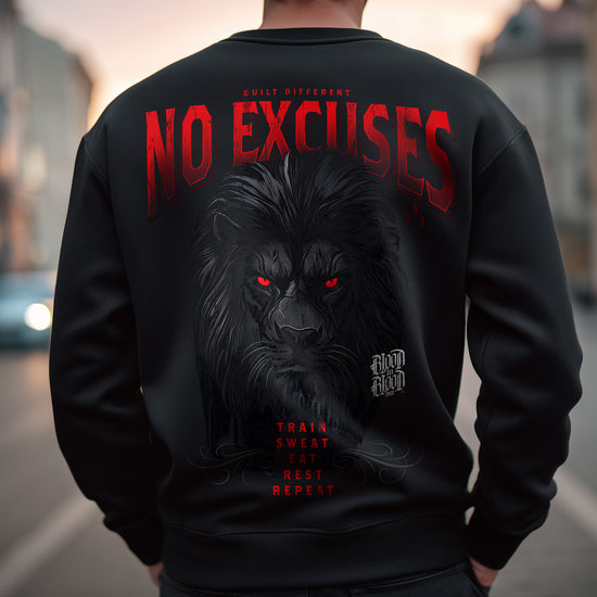 No Excuses Sweatshirt Black