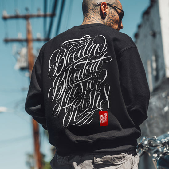 Script Sweatshirt Black