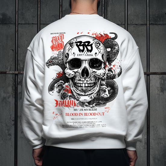 Tokyo Skull Sweatshirt White
