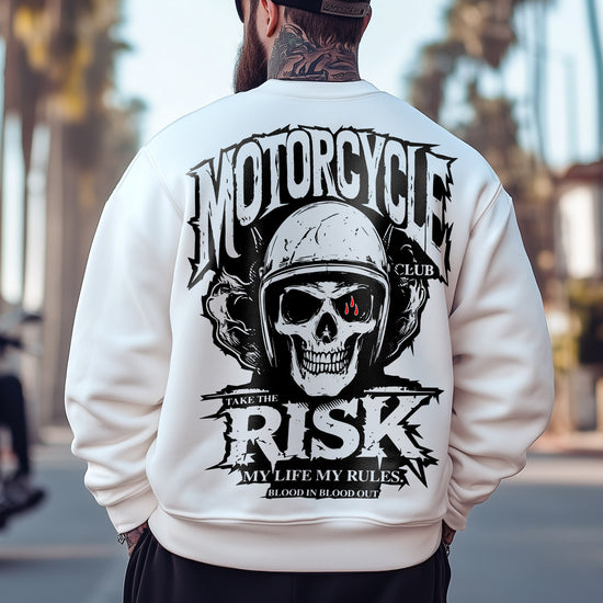 Motorcycle Sweatshirt White