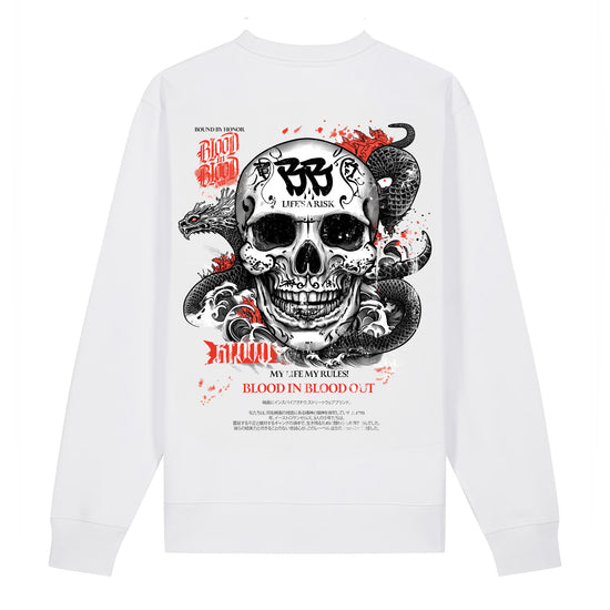 Tokyo Skull Sweatshirt White