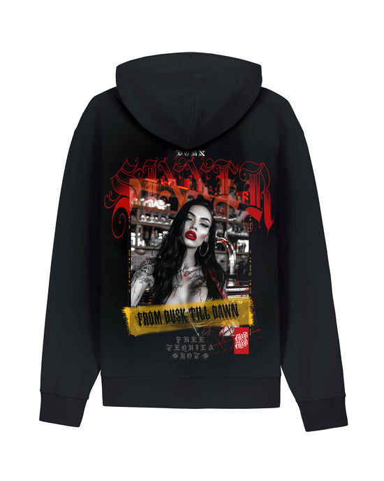 Dusk Till Dawn Zip Hoodie Black - Aneyone UG