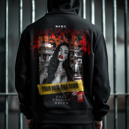 Dusk Till Dawn Zip Hoodie Black - Aneyone UG
