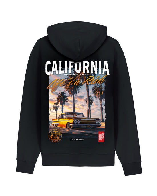 California Zip Hoodie Black - Aneyone UG
