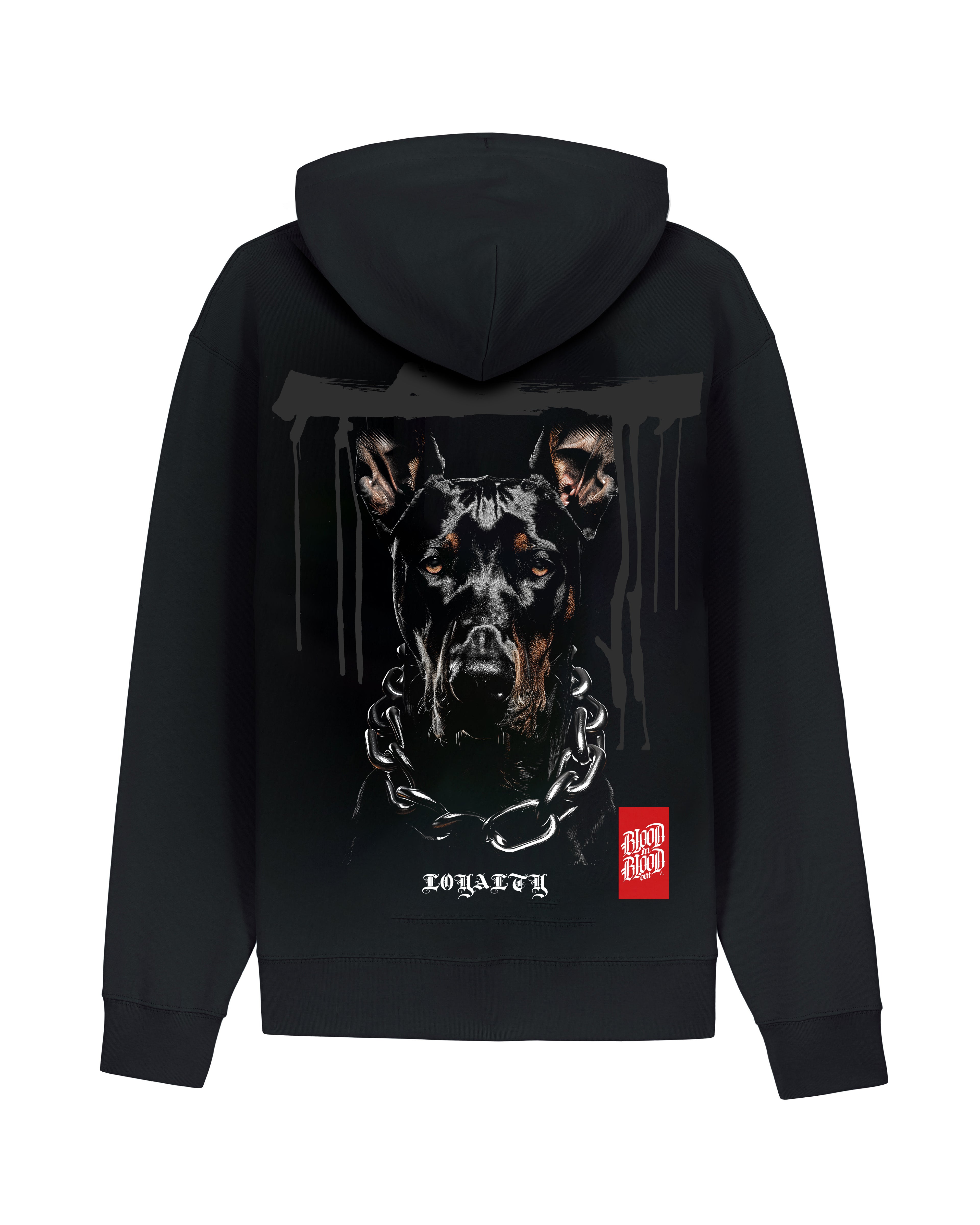 Dobermann Zip Hoodie Black - Aneyone UG