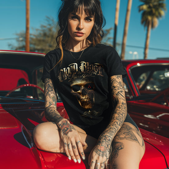 Gold T-Shirt Women black