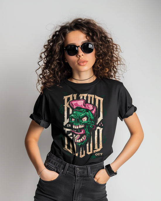 Skate Zombie T-Shirt Women black