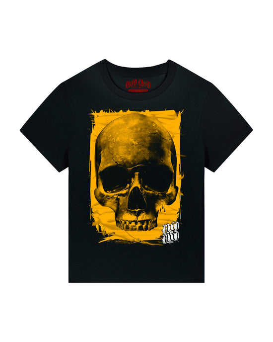 Yellow Skull T-Shirt Women black - Aneyone UG