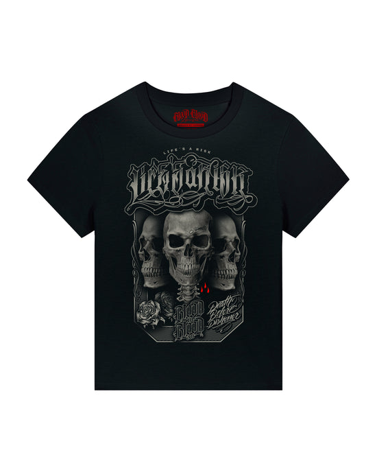 Three Skulls T-Shirt Women black - Aneyone UG