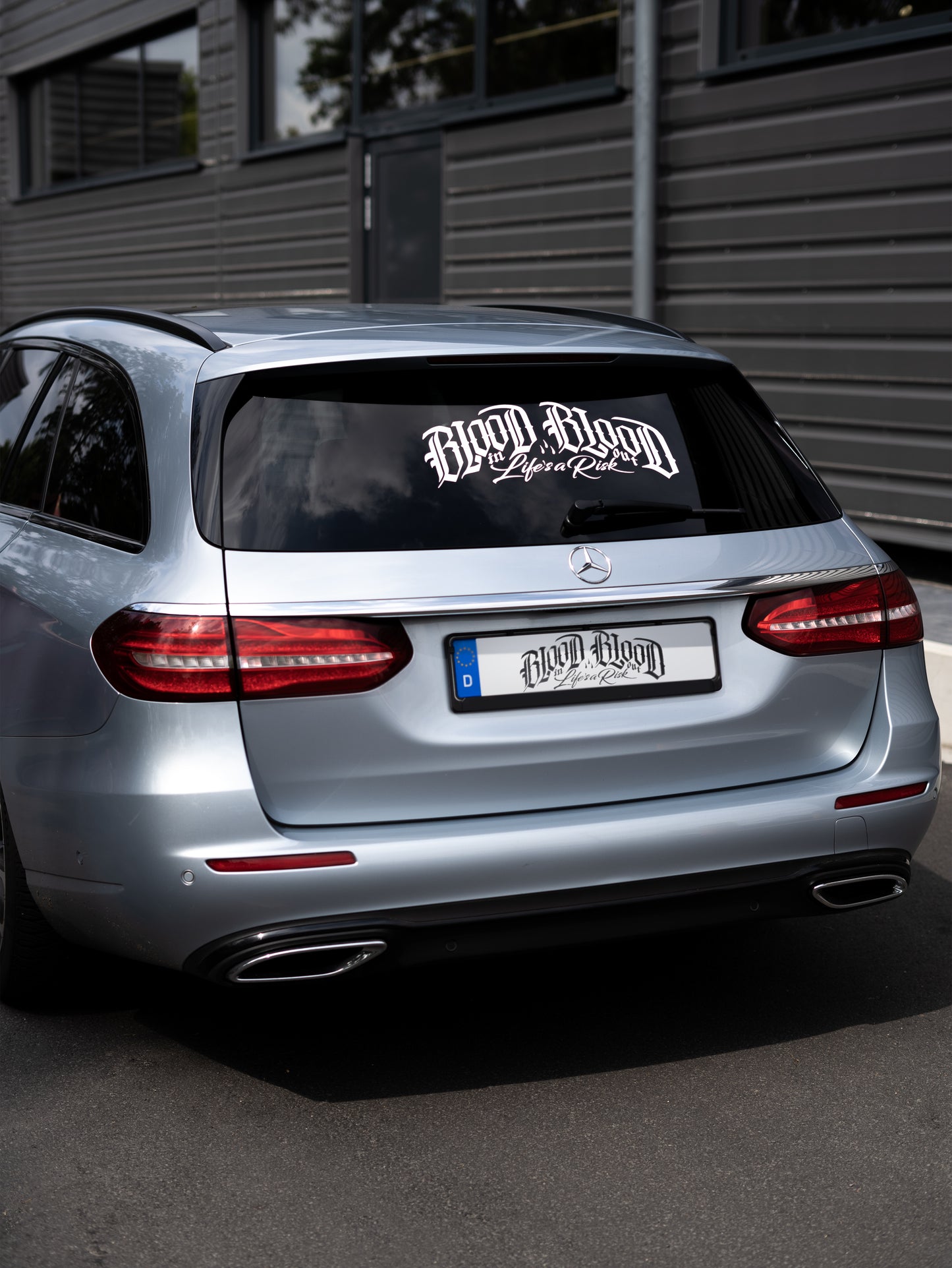 CAR WINDOW STICKER WHITE