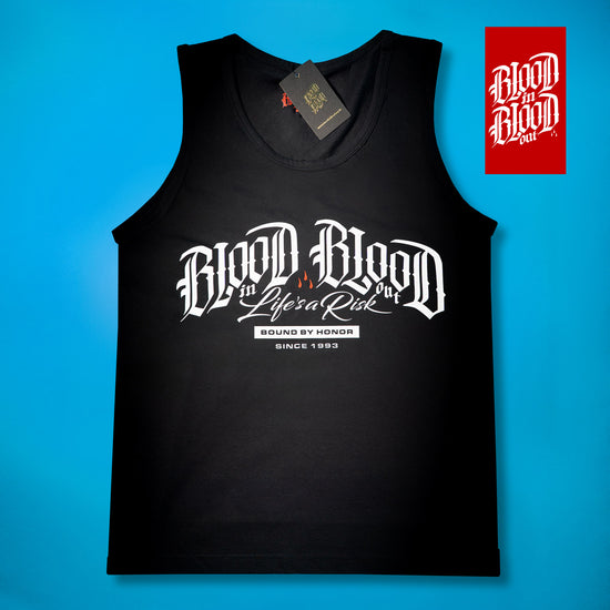 Basic White Logo TANKTOP black
