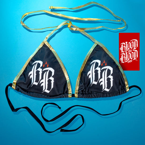Triangel Bikini Top Gold