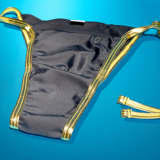 Triangel Bikini Hose Gold