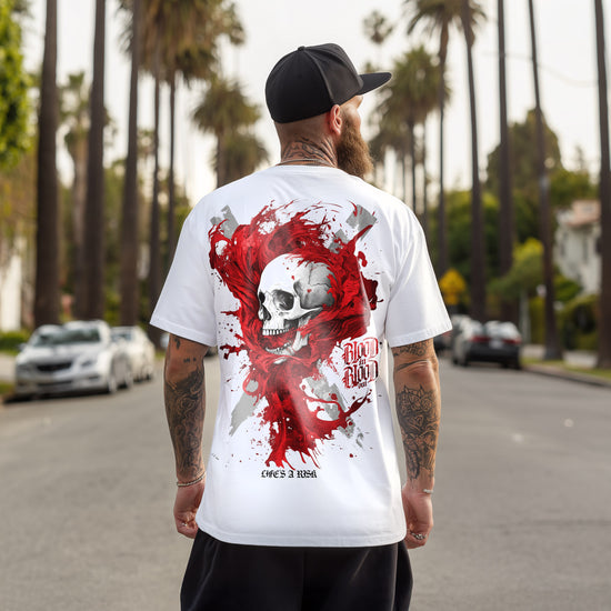 Red Smoke T-Shirt white