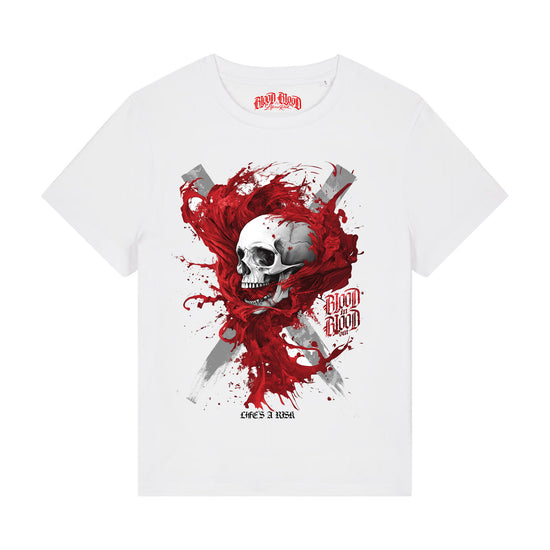 Red Smoke T-Shirt Women white