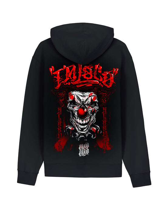 Red Clown Hoodie Black