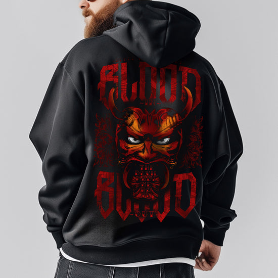 Red Devil Hoodie Black