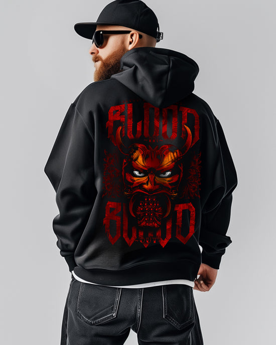 Red Devil Zip Hoodie Black