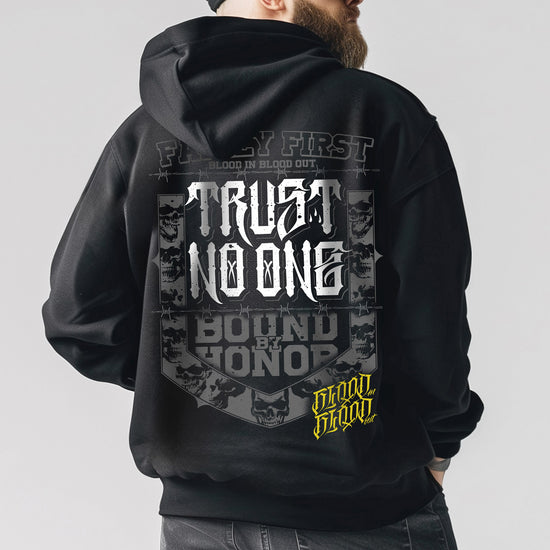 No Trust Hoodie Black