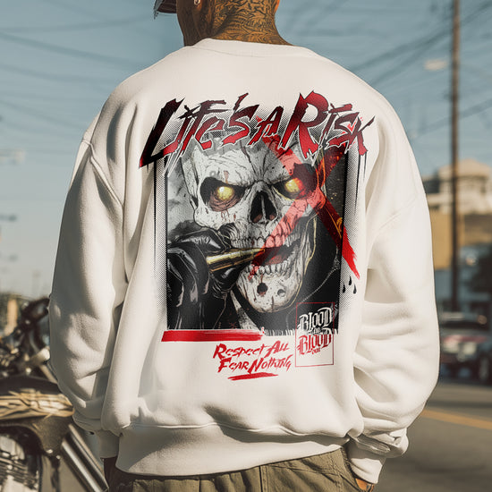 Risk Bullet Sweatshirt White