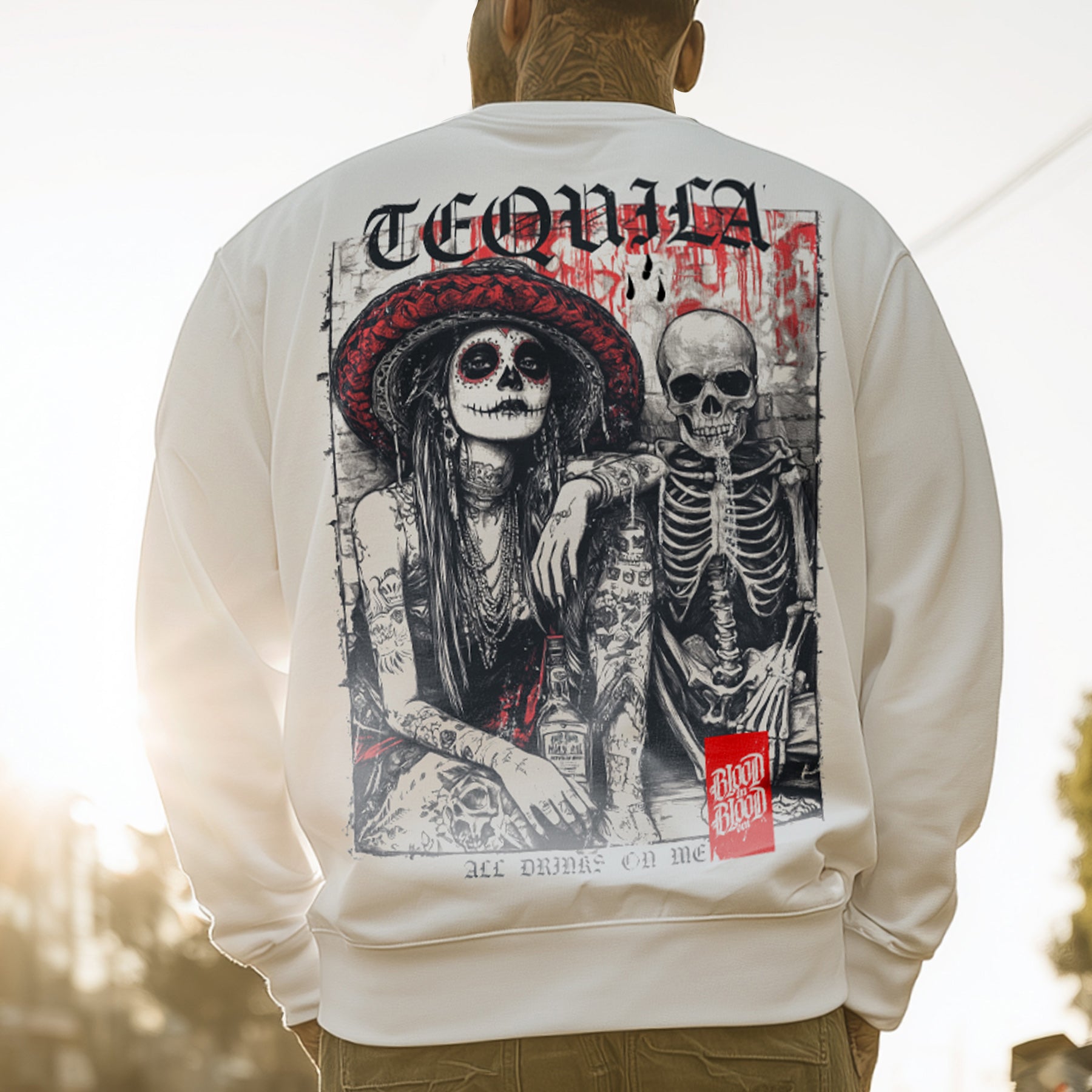 Tequila Sweatshirt White - Aneyone UG