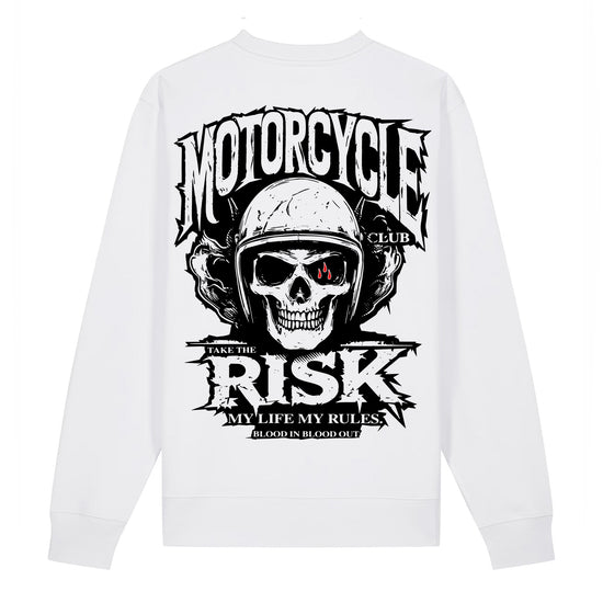 Motorcycle Sweatshirt White