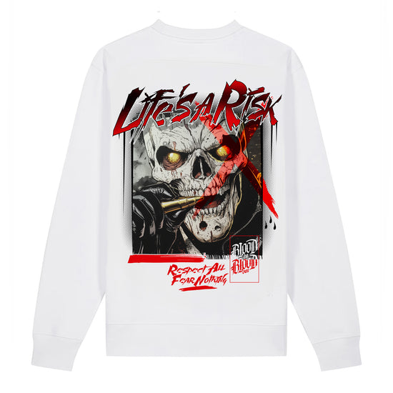 Risk Bullet Sweatshirt White