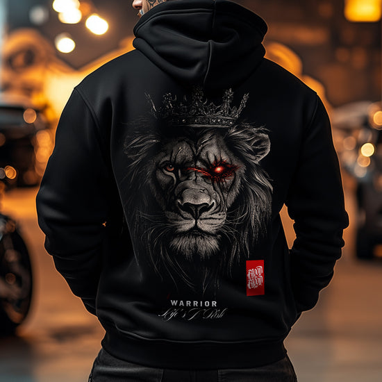 Warrior Zip Hoodie Black