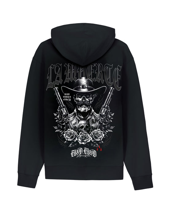 Two Guns Zip Hoodie Black