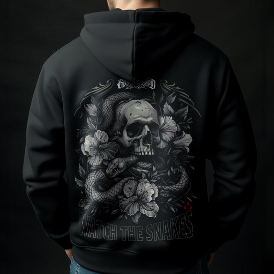 Watch the Snakes Zip Hoodie Black