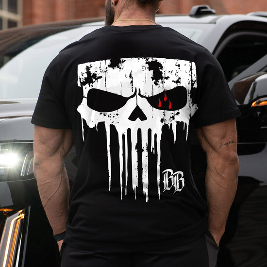 White Skull T-Shirt black