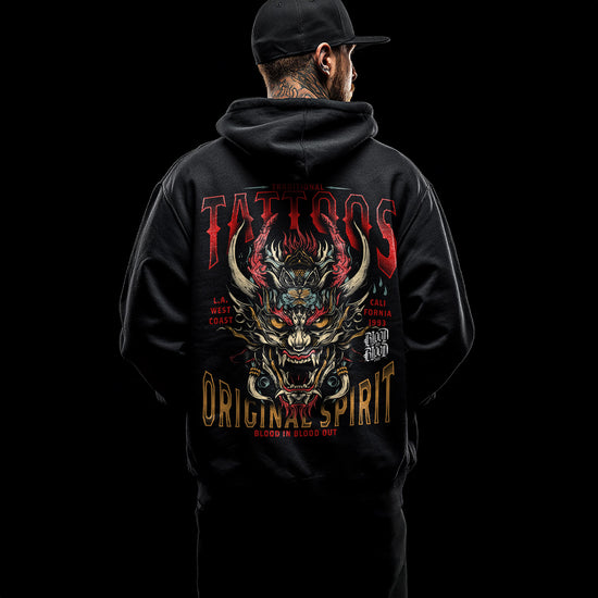 Tattoo Hoodie Black