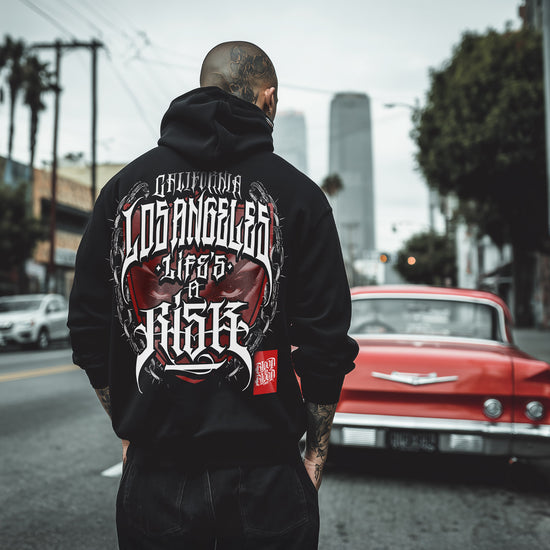 L.A. Letters Hoodie Black