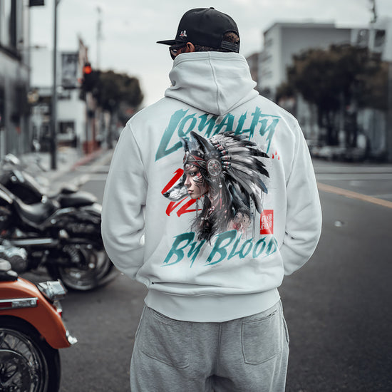 Loyalty By Blood Hoodie White