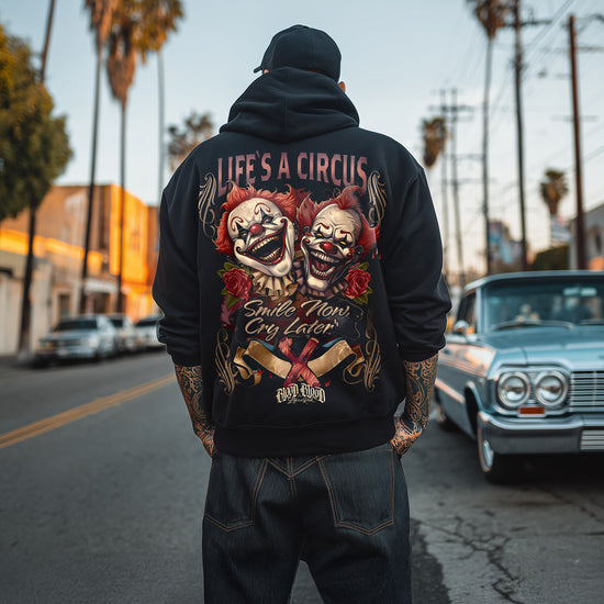 Clowns Zip Hoodie Black