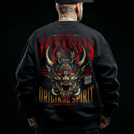 Tattoos Sweatshirt Black