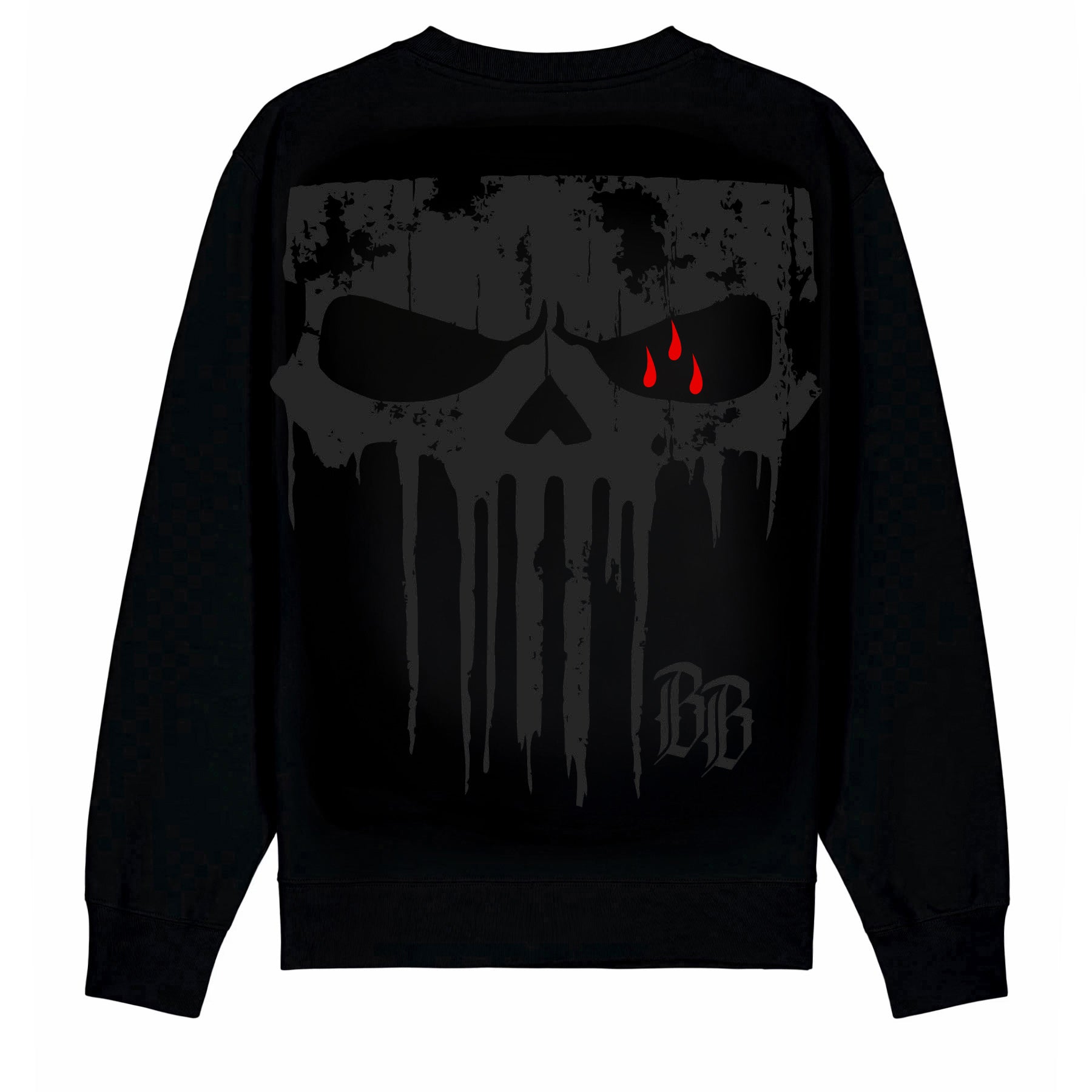 Black Skull Sweatshirt Black - Aneyone UG