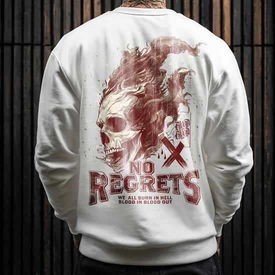 No Regrets Sweatshirt White