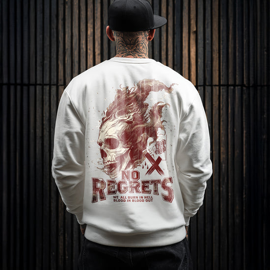 No Regrets Sweatshirt White