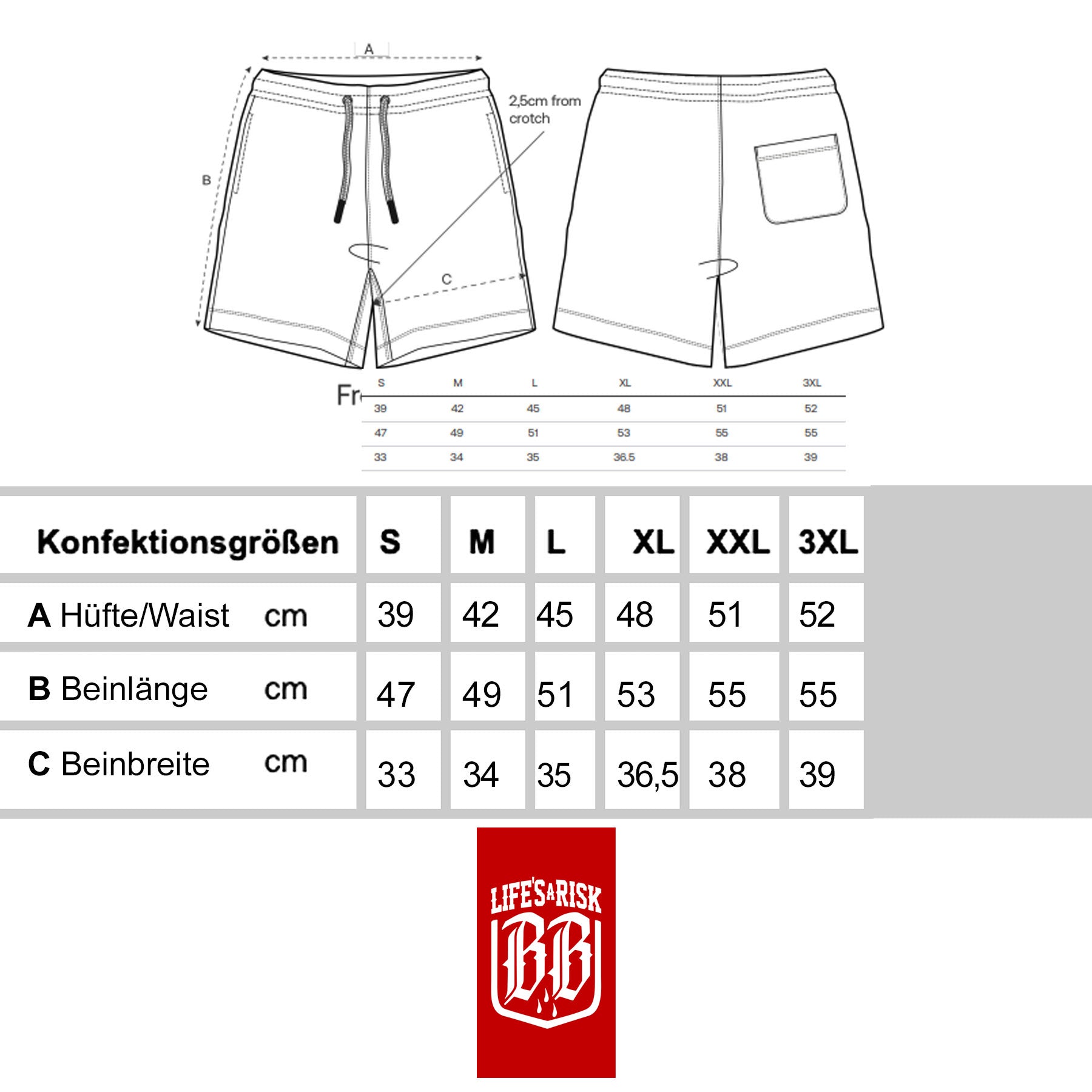 Black Cotton Shorts with Backprint - Aneyone UG
