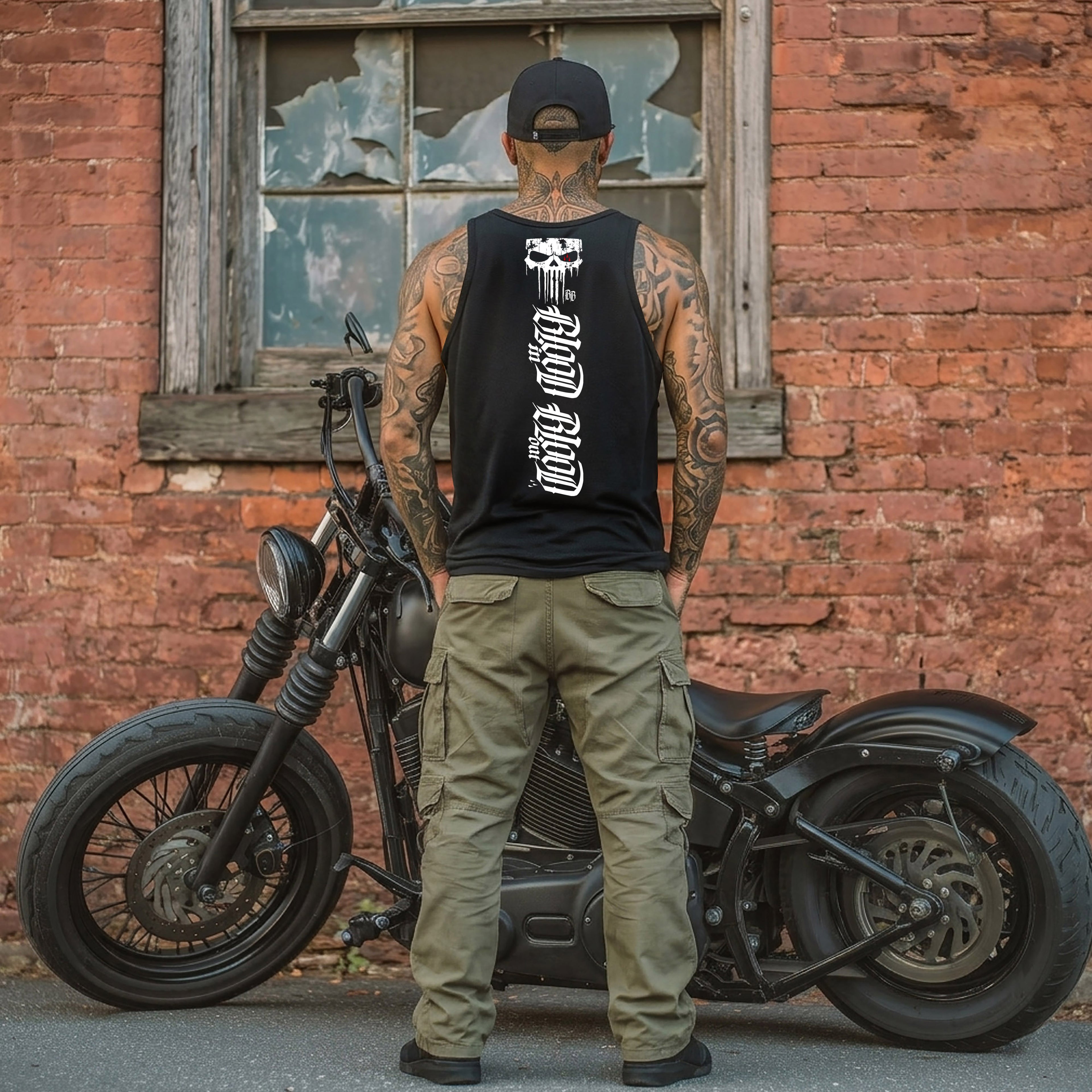 Skull Tank Top Black - Aneyone UG