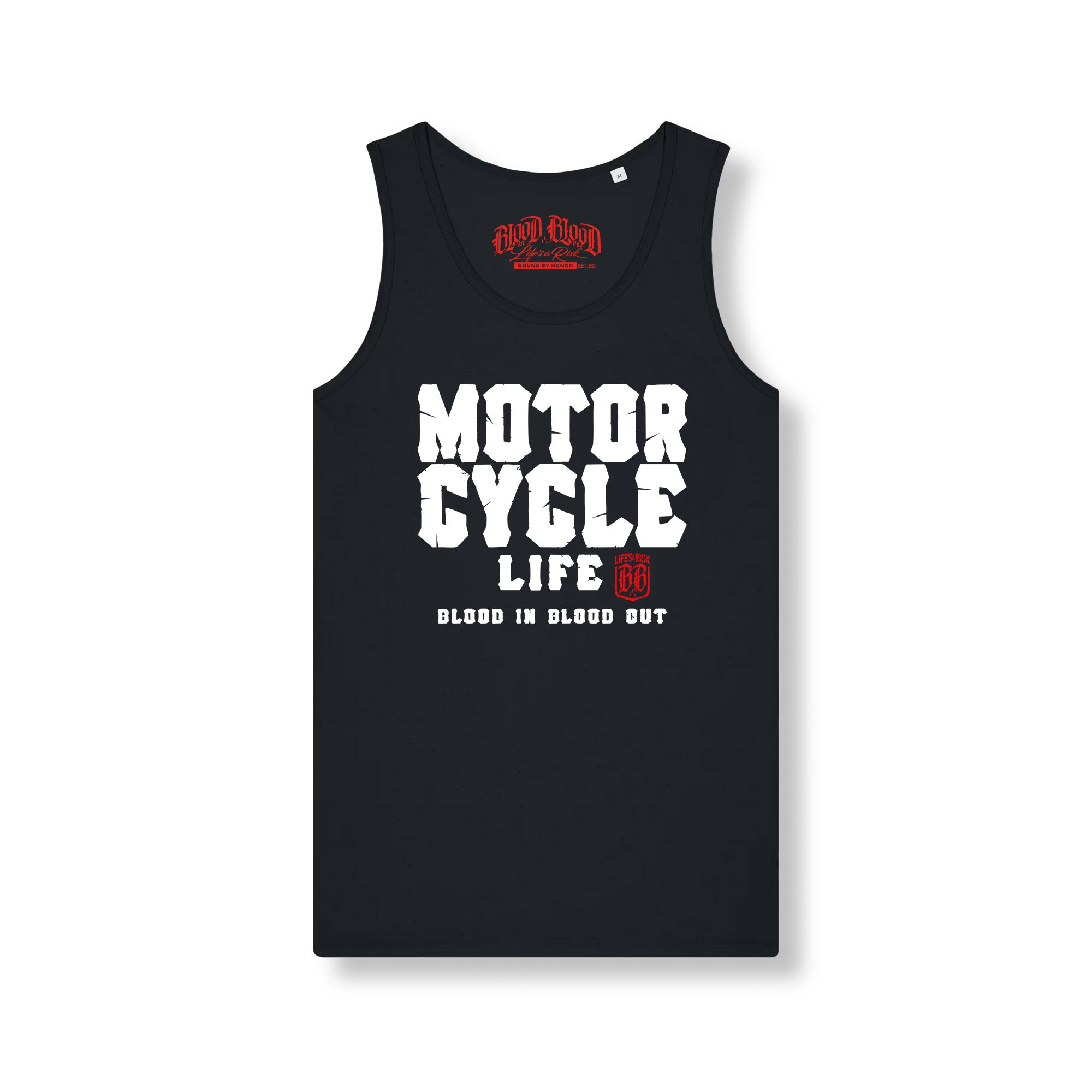 Motorcycle Life Tank Top Black - Aneyone UG