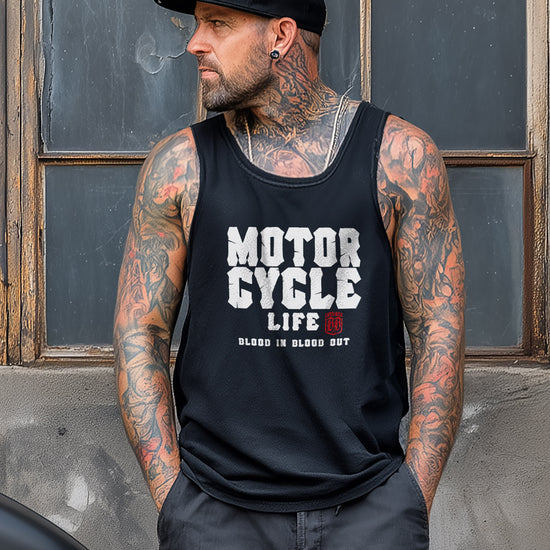 Motorcycle Life Tank Top Black - Aneyone UG